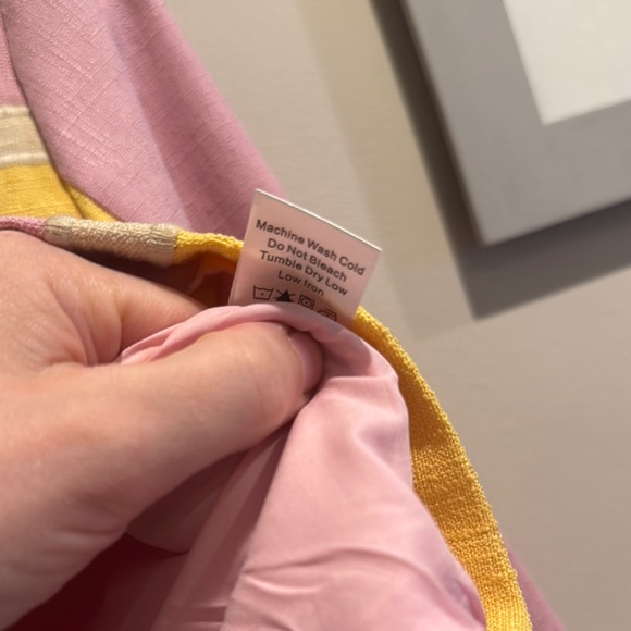 NWT Tuckernuck Pink Textured Fabric Pop of Peony Maxine Top Small - Picture 5 of 12